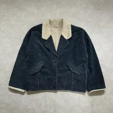 코듀로이 보아 자켓 다크 블루 남성용 L~XL 상당 겨울