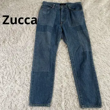 Zucca 주카 테이퍼드 데님 팬츠 S 디자인 팬츠 하이웨스트