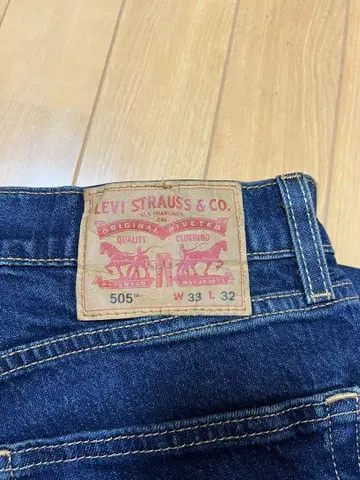 LEVI 505 다크 블루 W33 L32 데님