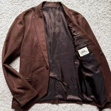 레어 XL 사이즈 다케오 키쿠치 테일러드 자켓 스웨이드 느낌 1B 브라운