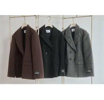 epine label basic jacket Black