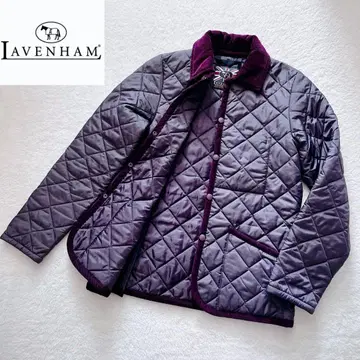 [ 새상품급 ] 라벤햄 영국제 짧은 기장 코듀로이 옷깃 퀼팅 자켓