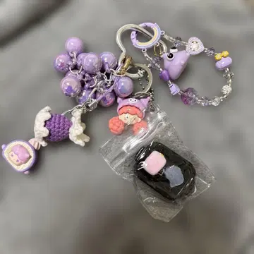 popma r t 퍼플 캐릭터 키링