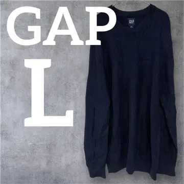 단 하나뿐인 GAP [ L ] 네이비 메쉬 편직 긴팔 스웨터