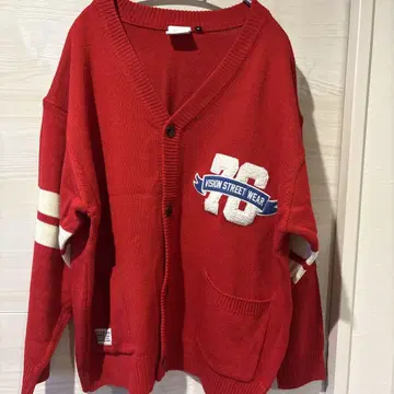 VISION STREET WEAR 레드 가디건 M