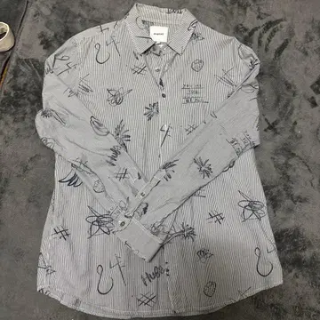 Desigual 슬림핏 긴팔 셔츠 XL