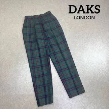 DAKS LONDON 닥스 체크 무늬 울 팬츠 슬랙스
