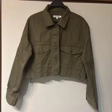 MOUSSY 올리브 크롭 자켓