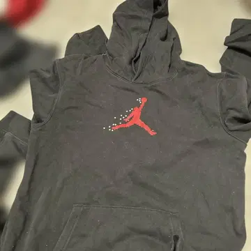 Jordan 블랙 후드티 셋업