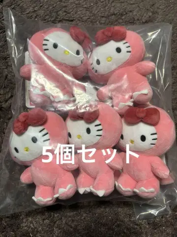 키티 산리오 다이너소어 마스코트 키링 키체인 x 5