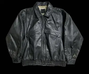 80s real leather Bomber jacket