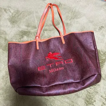 ETRO 토트백 브라운/오렌지