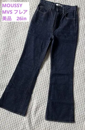 MOUSSY MVS FLARE 원워시 다크 네이비 26인치 미사모