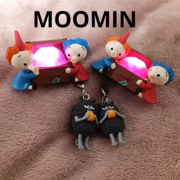 무민 미니어처 램프 토프슬란과 비프슬란 + 스틴키 마스코트