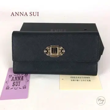 [ ANNA SUI ] 안나수이 가죽 장지갑 블랙 여성용 브랜드