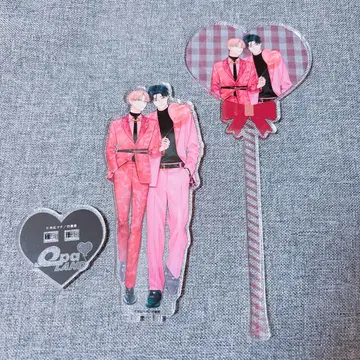 페이크 팩트 립스 아크릴 스탠드 지팡이 끝이 넓은 바닥