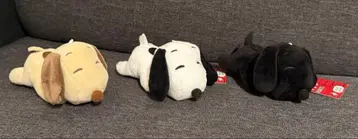 [ 미사용 새상품 ] PEANUTS 스누피 누워있는 마스코트 봉제 인형