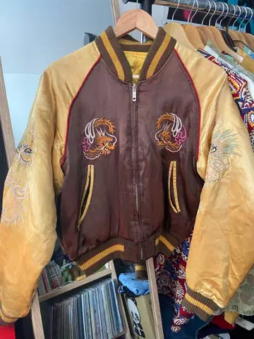 용 자수 스카잔 일본 80s 90s