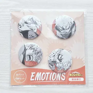 히로아카 바쿠고 카츠키 캔뱃지 emotions