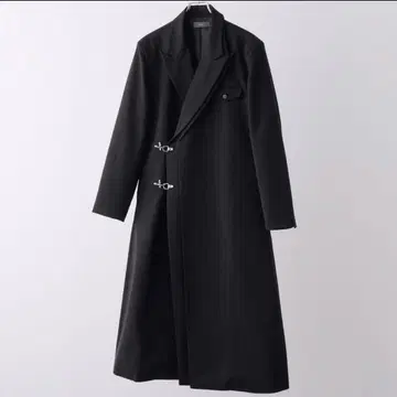 새상품 CLEL 프라임 TR 더블 라펠 코트 블랙 L