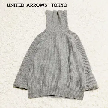 UNITED ARROWS 터틀넥 스웨터 루즈핏 그레이