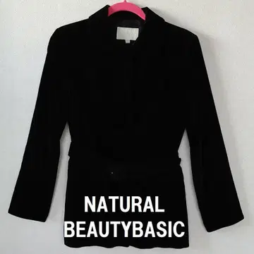 NBB (내추럴 뷰티 베이직) 숏코트 코듀로이 블랙