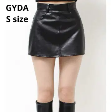 GYDA 가죽 미니 스커트 S