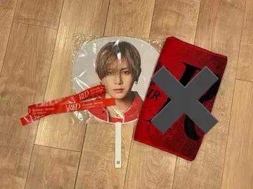 야마다 료스케 RED 라이브 부채 은색 테이프