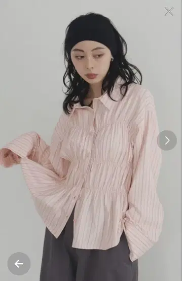 Lian 셔링 뷔스티에 셔츠