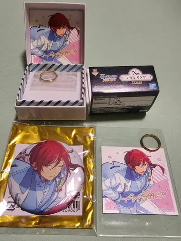 앙스타 사카사키 나츠메 제일복권 반지 4th 캔뱃지 세트