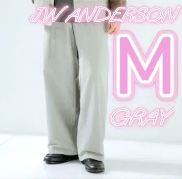 25AW 유니클로 JWANDERSON 코듀로이 워크 팬츠 그레이 M