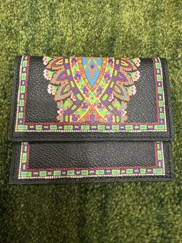 ETRO 에스닉 패턴 가죽 카드 케이스