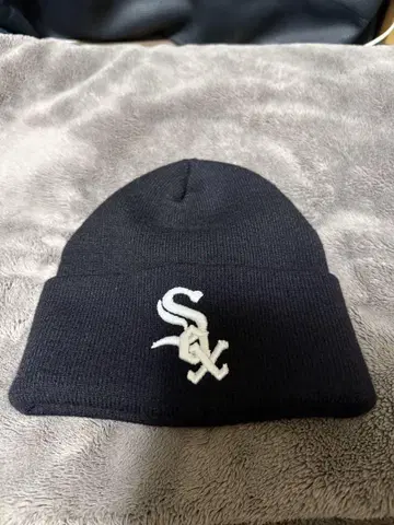 SOX 니트 모자 블랙 프리 사이즈