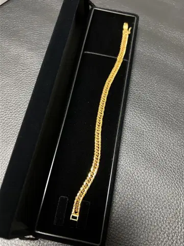 키헤이 팔찌 12면 트리플 19cm 중절 클로징 세이프티 silver