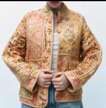 ZARA 패치워크 퀼팅 자켓 M 사이즈