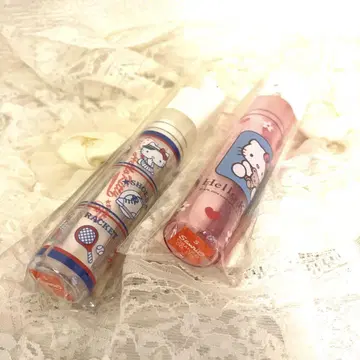 레어 레트로 디자인 키티 칫솔 세트 원통 2 디자인 세트