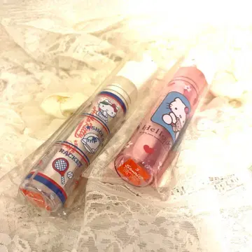 레어 레트로 디자인 키티 칫솔 세트 원통 2 디자인 세트