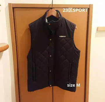 새상품급 23SPORT 23구 남성용 네이비 퀼팅 베스트 M