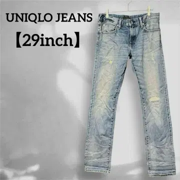 UNIQLO JEANS [ 29인치 ] 라이트 블루 슬림핏 데님 남성용