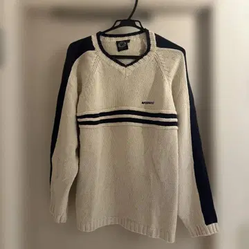 VANS V넥 니트 스웨터 빈티지