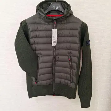 G-Stage 다운 자켓 올리브 그린 다운 90% 페더 10%