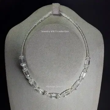 목걸이 화이트 수정 약 22g