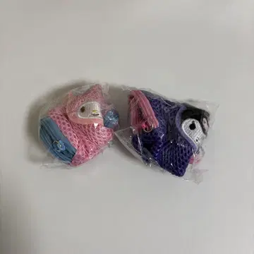 산리오 사가라 자수 메쉬 파우치 마이멜로디 쿠로미