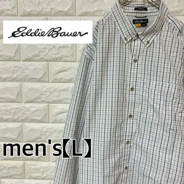 [ 에디 바우어 ] 빈티지 긴팔 셔츠 [ 남성용 L ] 화이트 G37