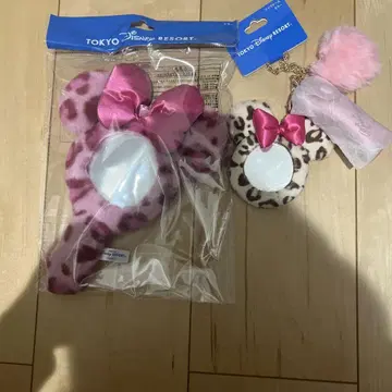 디즈니 표범 무늬 레오파드 미러 립 케이스