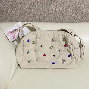 시마무라 MUMU&Co 비쥬 포함 백 베이지 택 포함 미사용