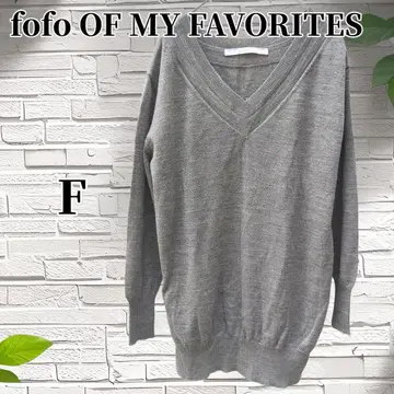 fofo OF MY FAVORITES 상의 긴팔 니트 여성용