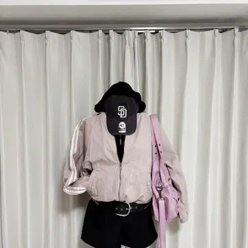 핑크 집업 자켓