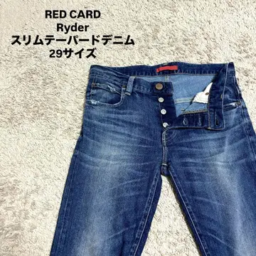 [새상품급] RED CARD Ryder 데님 팬츠 버튼 플라이 29