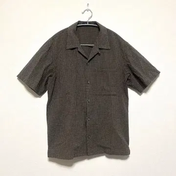 theory 띠어리 반팔 셔츠 체크